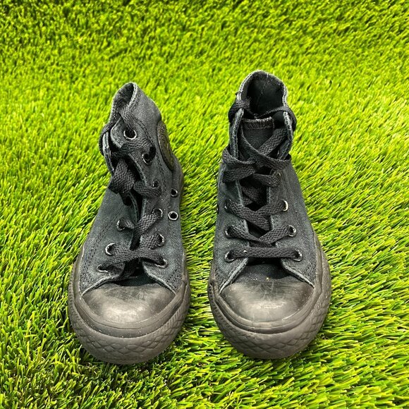 Converse Chuck Taylor All Star Kids Boys Size 11C Black Athletic Shoes Sneakers - Picture 5 of 9